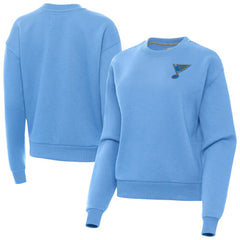 St. Louis Blues Antigua Women's Victory Pullover Sweatshirt - Blue Sweatshirts