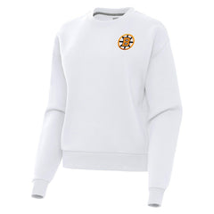 Boston Bruins Antigua Women's Victory Pullover Sweatshirt - White Sweatshirts