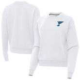 St. Louis Blues Antigua Women's Victory Pullover Sweatshirt - White Sweatshirts