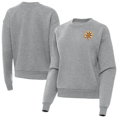 Boston Bruins Antigua Women's Victory Pullover Sweatshirt - Heather Gray Sweatshirts