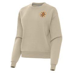 Boston Bruins Antigua Women's Victory Pullover Sweatshirt - Olive Sweatshirts