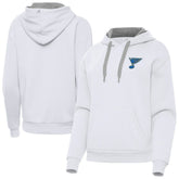 St. Louis Blues Antigua Women's Victory Pullover Hoodie - White Hoodies