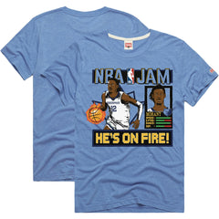Ja Morant Memphis Grizzlies Homage Unisex NBA Jam Tri-Blend T-Shirt - Light Blue sale