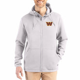 Washington Commanders Cutter & Buck Roam Epic Comfort Recycled Full-Zip Hoodie Jacket - Gray discount