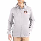 Chicago Bears Cutter & Buck Roam Epic Comfort Recycled Full-Zip Hoodie Jacket - Gray cheap