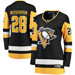 Parker Wotherspoon Pittsburgh Penguins Fanatics Women's Home Breakaway Jersey - Black Jerseys