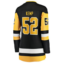 Philip Kemp Pittsburgh Penguins Fanatics Women's Home Breakaway Jersey - Black Jerseys