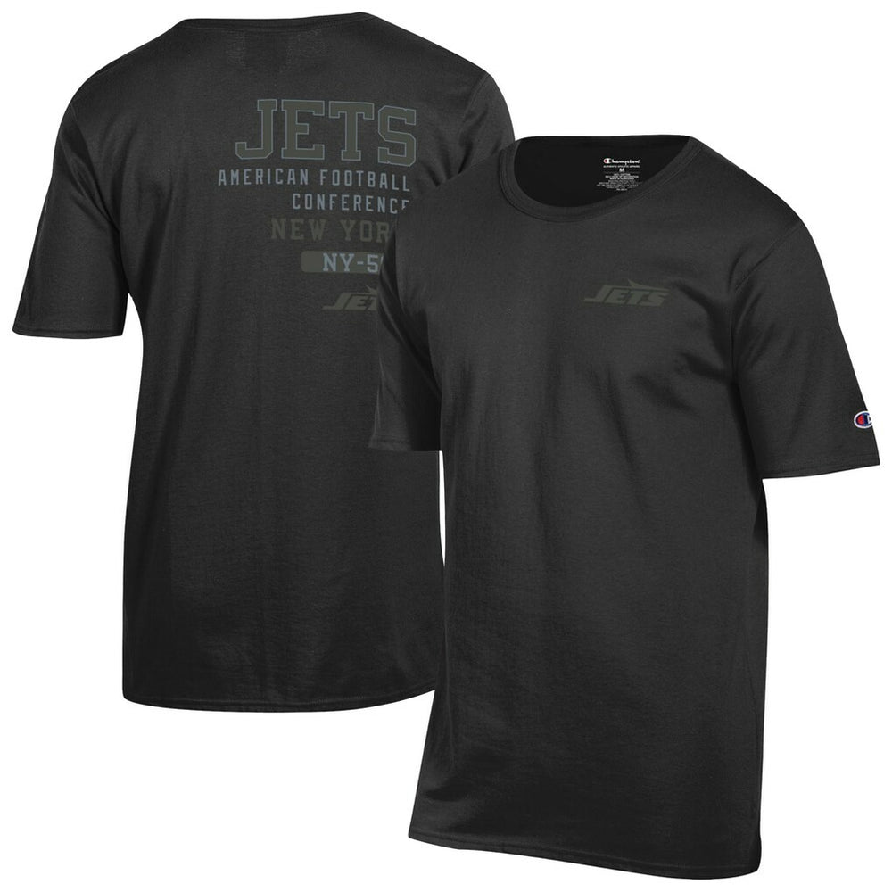 New York Jets Champion Tonal Logo T-Shirt - Black sale