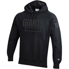 New York Giants Champion Tonal Reverse Weave Fleece Hoodie - Black outlet