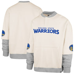 Golden State Warriors '47 Crossover Collection Trifecta Double Layered Fleece Sweatshirt sale - Cream cheap