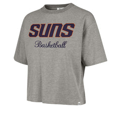 Phoenix Suns '47 Women's Pivot Drop Needle Cropped T-Shirt - Gray outlet