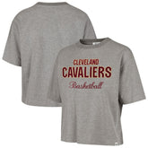 Cleveland Cavaliers '47 Women's Pivot Drop Needle Cropped T-Shirt sale - Gray discount