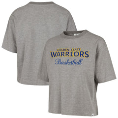 Golden State Warriors '47 Women's Pivot Drop Needle Cropped T-Shirt sale - Gray online