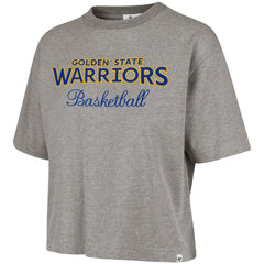 Golden State Warriors '47 Women's Pivot Drop Needle Cropped T-Shirt sale - Gray online
