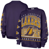 Los Angeles Lakers '47 Women's Go Big Oversized Sweatshirt - Purple discount
