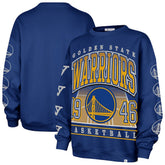 Golden State Warriors '47 Women's Go Big Oversized Sweatshirt sale - Royal for sale