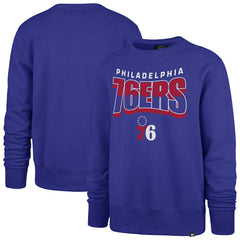 Philadelphia 76ers '47 Unisex Brush By Headline Crewneck Sweatshirt - Royal discount