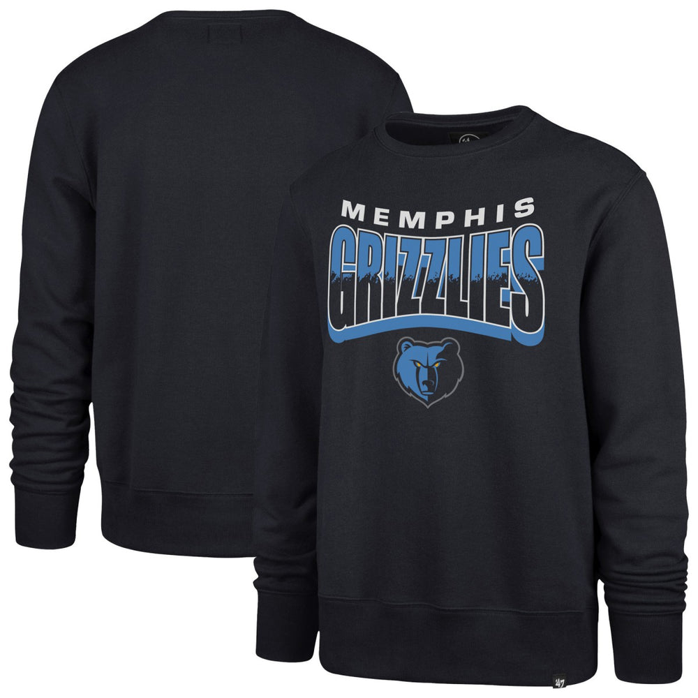 Memphis Grizzlies '47 Unisex Brush By Headline Crewneck Sweatshirt - Navy sale