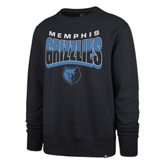 Memphis Grizzlies '47 Unisex Brush By Headline Crewneck Sweatshirt - Navy sale