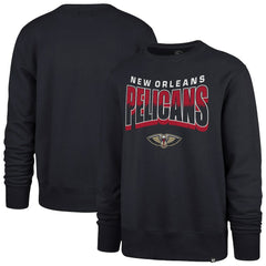 New Orleans Pelicans '47 Unisex Brush By Headline Crewneck Sweatshirt - Navy online