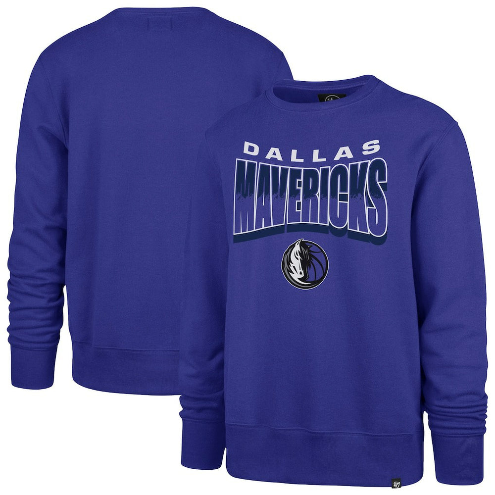 Dallas Mavericks '47 Unisex Brush By Headline Crewneck Sweatshirt sale - Blue on sale