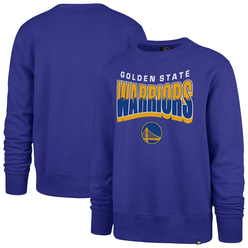 Golden State Warriors '47 Unisex Brush By Headline Crewneck Sweatshirt sale - Royal outlet
