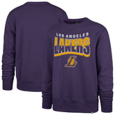 Los Angeles Lakers '47 Unisex Brush By Headline Crewneck Sweatshirt - Purple on sale