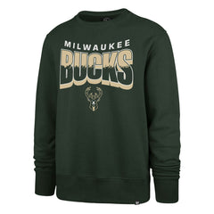 Milwaukee Bucks '47 Unisex Brush By Headline Crewneck Sweatshirt - Hunter Green outlet
