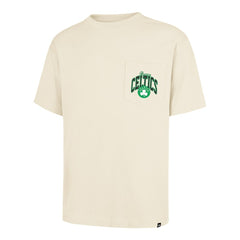 Boston Celtics '47 Unisex Crossover Collection Foundation Pocket T-Shirt - Cream on sale