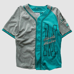 Miami Marlins Starter 90s Full Button Top Teal Vintage