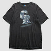 Colorado Rockies 2000s T-Shirt Black Vintage