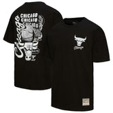 Chicago Bulls Hardwood Classics Overlap T-Shirt sale - Black outlet