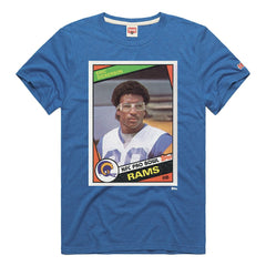 Eric Dickerson Los Angeles Rams Homage Unisex NFL Topps Trading Card Tri-Blend T-Shirt - Royal online