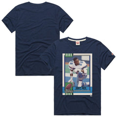 Emmitt Smith Dallas Cowboys Homage Unisex NFL Topps Trading Card Tri-Blend T-Shirt - Navy online