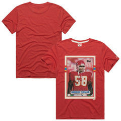 Derrick Thomas Kansas City Chiefs Homage Unisex NFL Topps Trading Card Tri-Blend T-Shirt - Red online