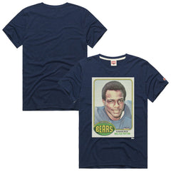 Walter Payton Chicago Bears Homage Unisex NFL Topps Trading Card Tri-Blend T-Shirt - Navy on sale