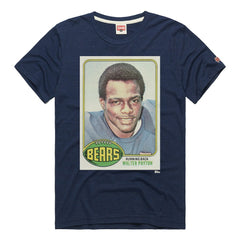 Walter Payton Chicago Bears Homage Unisex NFL Topps Trading Card Tri-Blend T-Shirt - Navy on sale