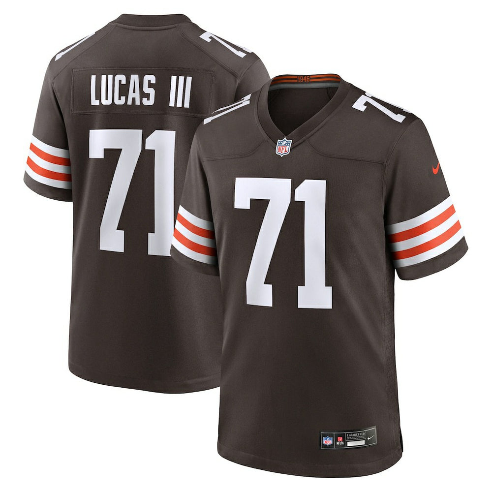 Cornelius Lucas Cleveland Browns Team Game Jersey - Brown for sale