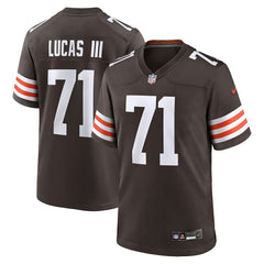 Cornelius Lucas Cleveland Browns Team Game Jersey - Brown for sale