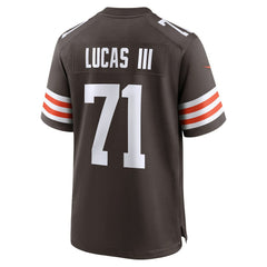Cornelius Lucas Cleveland Browns Team Game Jersey - Brown for sale