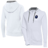 France National Team Antigua Women's Takeover Full-Zip Hoodie - White sale