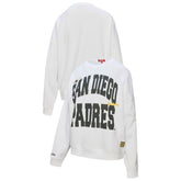 San Diego Padres Women's Oversized Cooperstown Sweatshirt White
