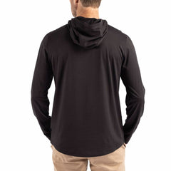 New York Giants Cutter & Buck Throwback Logo Coastline Epic Comfort Eco Recycled Long Sleeve Hoodie T-Shirt - Black cheap