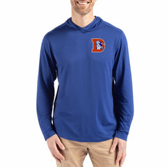 Denver Broncos Cutter & Buck Coastline Epic Comfort Eco Recycled Long Sleeve Hoodie T-Shirt - Blue outlet
