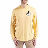 Arizona Cardinals Cutter & Buck Throwback Logo Coastline Epic Comfort Eco Recycled Long Sleeve Hoodie T-Shirt - Yellow online