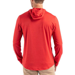 New England Patriots Cutter & Buck Americana Coastline Epic Comfort Eco Recycled Long Sleeve Hoodie T-Shirt - Red cheap