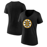 Boston Bruins Women's Essential V-Neck T-Shirt - Black T-shirts