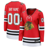 Chicago Blackhawks Fanatics Women's Centennial Breakaway Custom Jersey - Red Jerseys