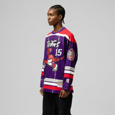 Vince Carter Toronto Raptors Unisex Maxxed Out Fashion Hockey Jersey - Purple shop