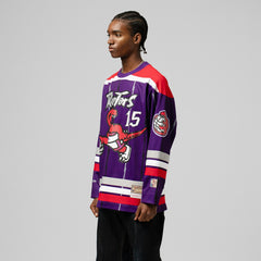 Vince Carter Toronto Raptors Unisex Maxxed Out Fashion Hockey Jersey - Purple shop